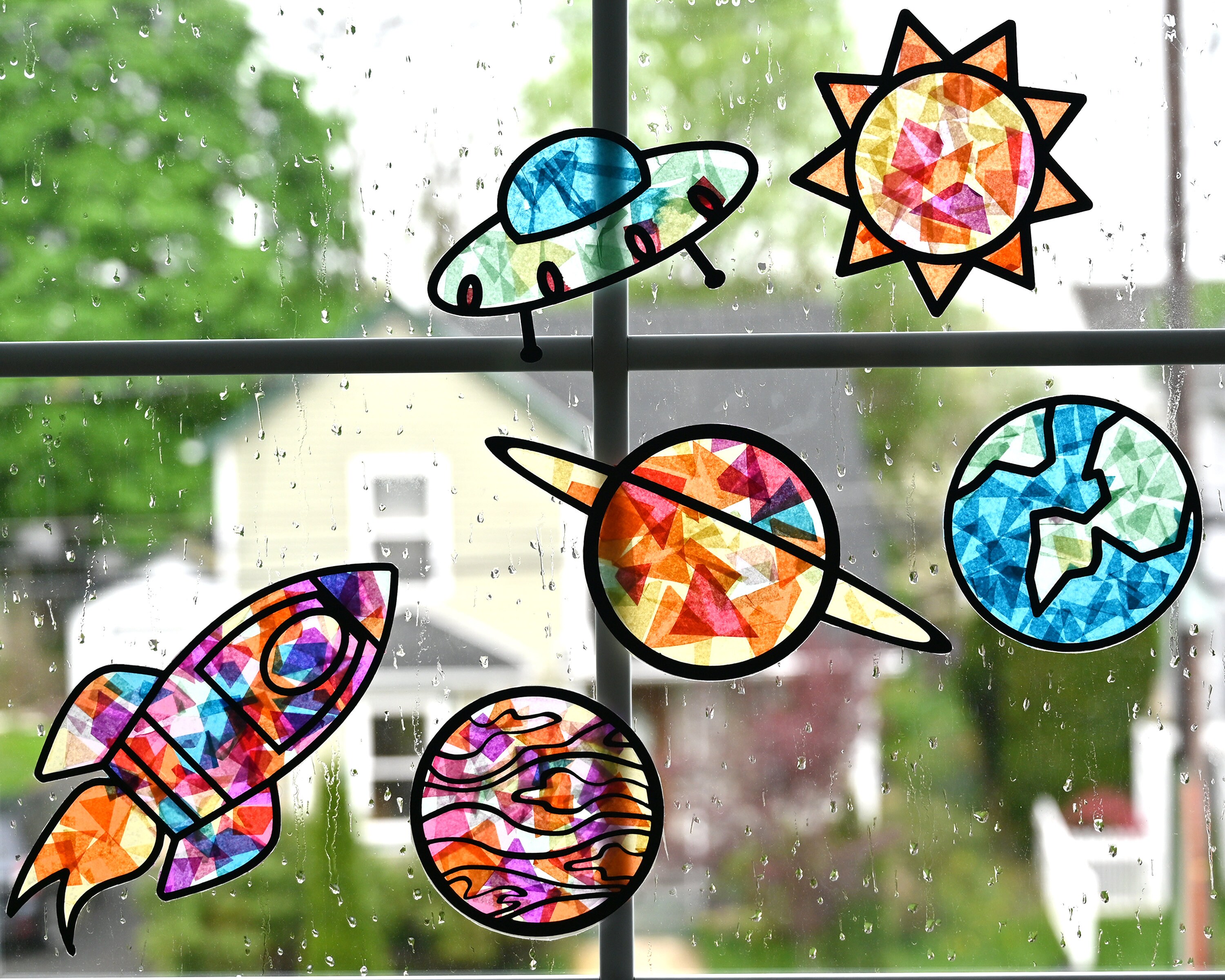 Color Your Way Space Suncatcher Kit by Creatology™ 