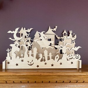 Halloween Candle Frame, Spooky Décor, Halloween Décor