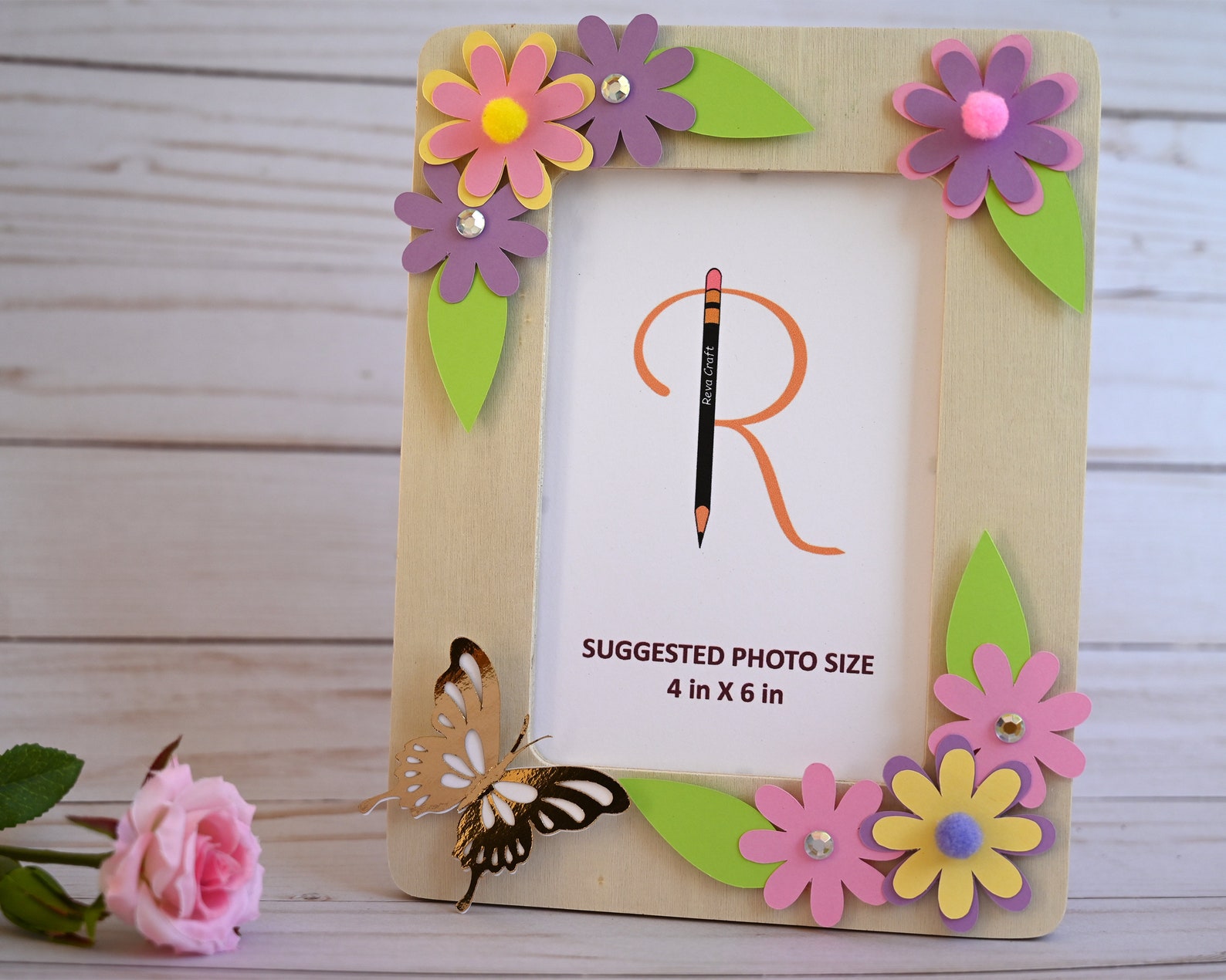 DIY Picture Frame Kit for Kids Gift for Kids Spring Craft Etsy