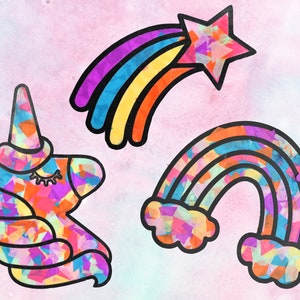 Unicorn & Rainbow Suncatcher Kit by Creatology™