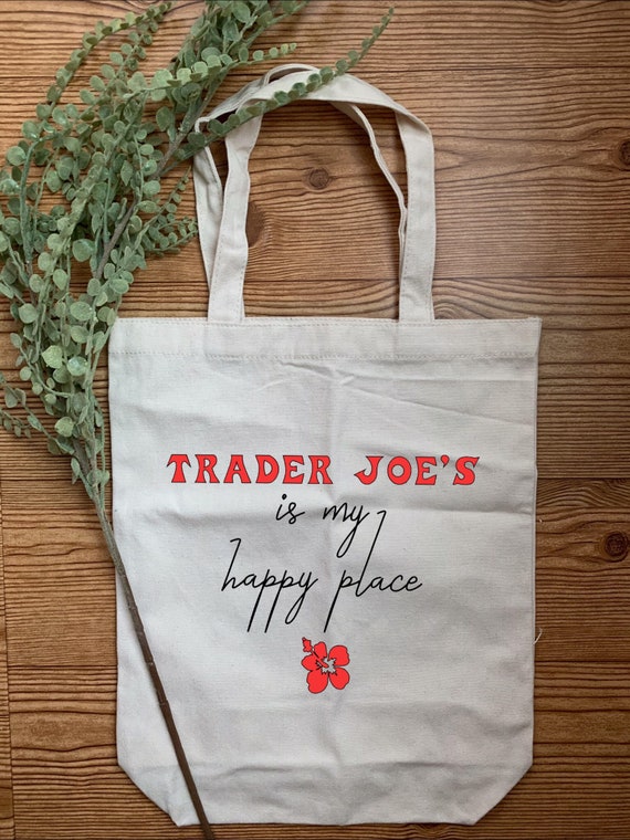 Trader Joes Canvas Tote / Reusable Bag / Eco-Friendly / | Etsy