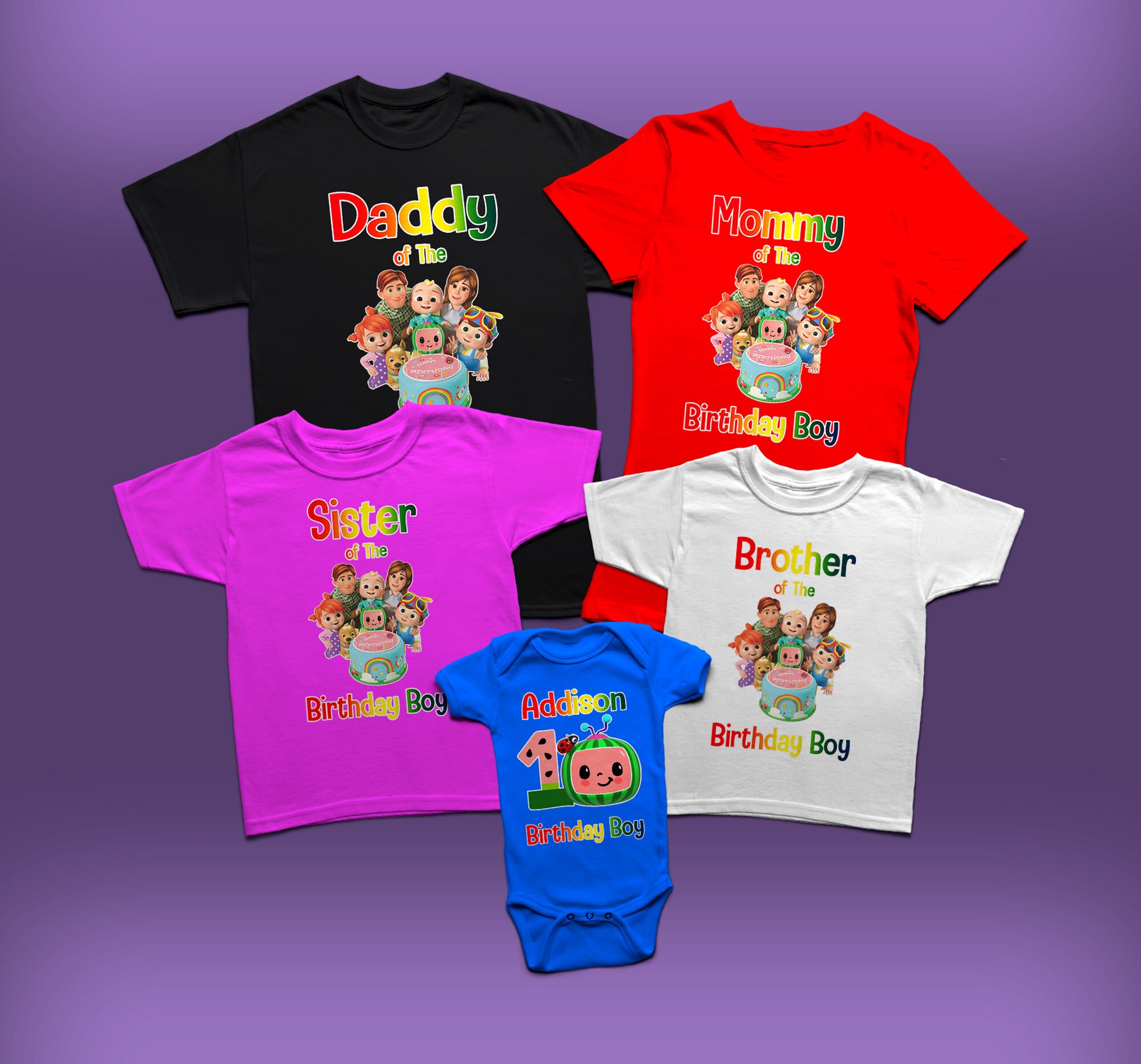 Coco-melon Birthday Shirts/watermelon 