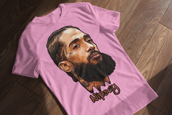 Pink nipsey hussle shirt Clearance