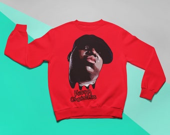 Unisex Hip Hop Legend Hoodie, Coogie Style Pattern, Notorious