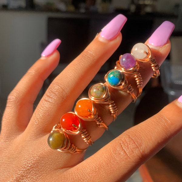 Chakra Rings Etsy