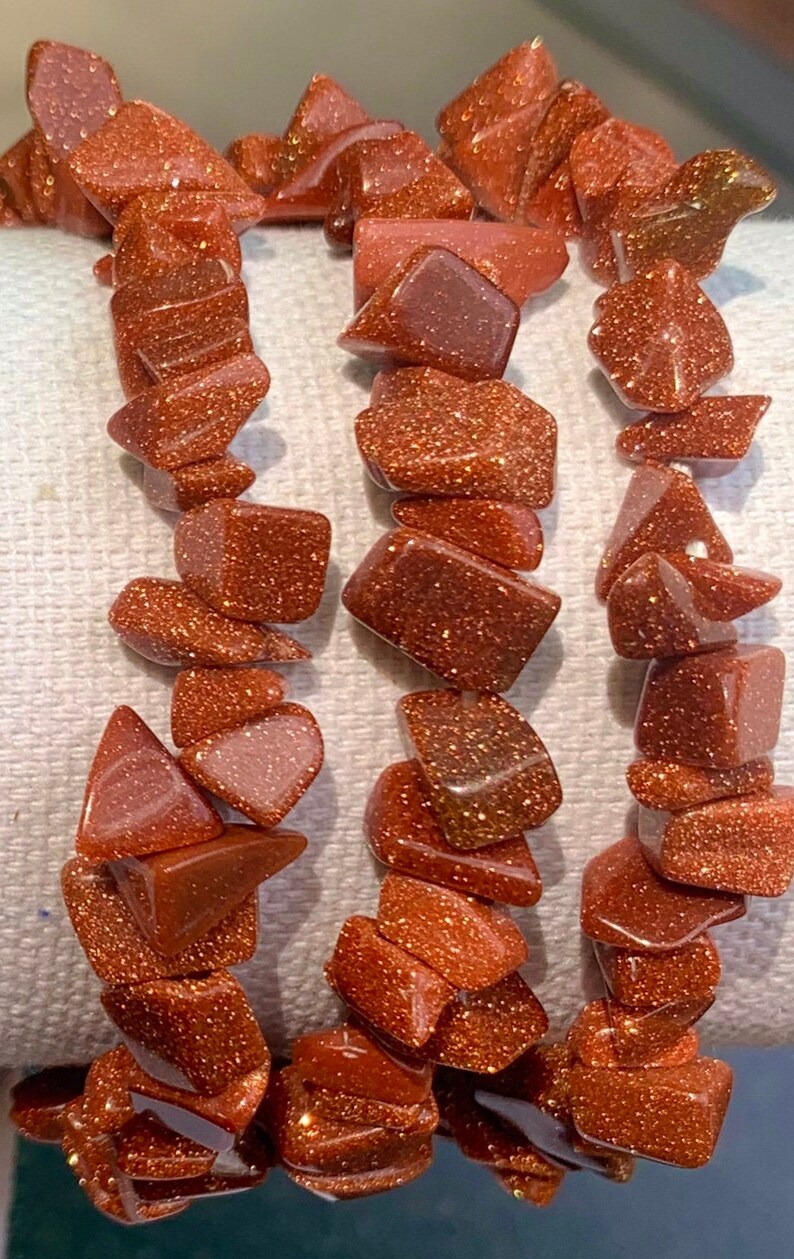 Gold Sandstone Chips Bracelet