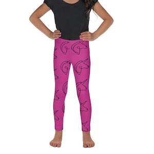 Pink Unicorn Toddler Girl&#39;s Leggings - kids yoga pants