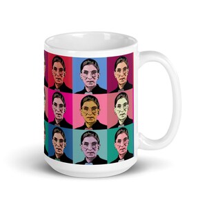 Notorious RBG Mug - Ruth Bader Ginsburg Pop Icon - Coffee Mug Microwave Safe