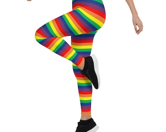 Pride Leggings - Rainbow LGBTQIA Gear for Pride Month
