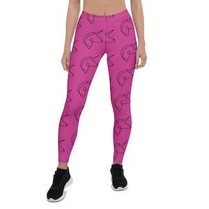 Pink Unicorn Leggings for Women - matching mommy and me leggings
