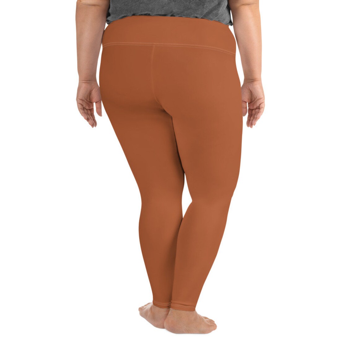 Cinnamon Colored Full Figured Leggings soft and thick fabric Etsy