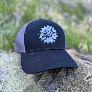 Mountain Bike Hat, Low Profile Trucker Hat, Cyclist Baseball Cap, Unisex gift idea