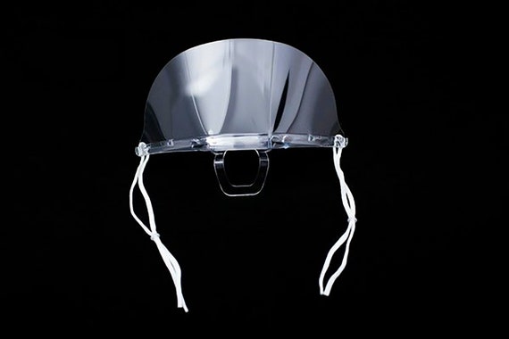 Transparent plastic face mask mouth shield Protective Anti-fog Washable  Reusable