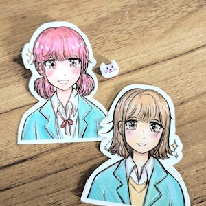 hina chinatsu blue box vinyl waterproof stickers!
