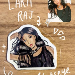 lara raj katseye vinyl waterproof sticker!