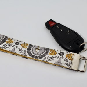 None of Your Beesness Keychain Wristlet