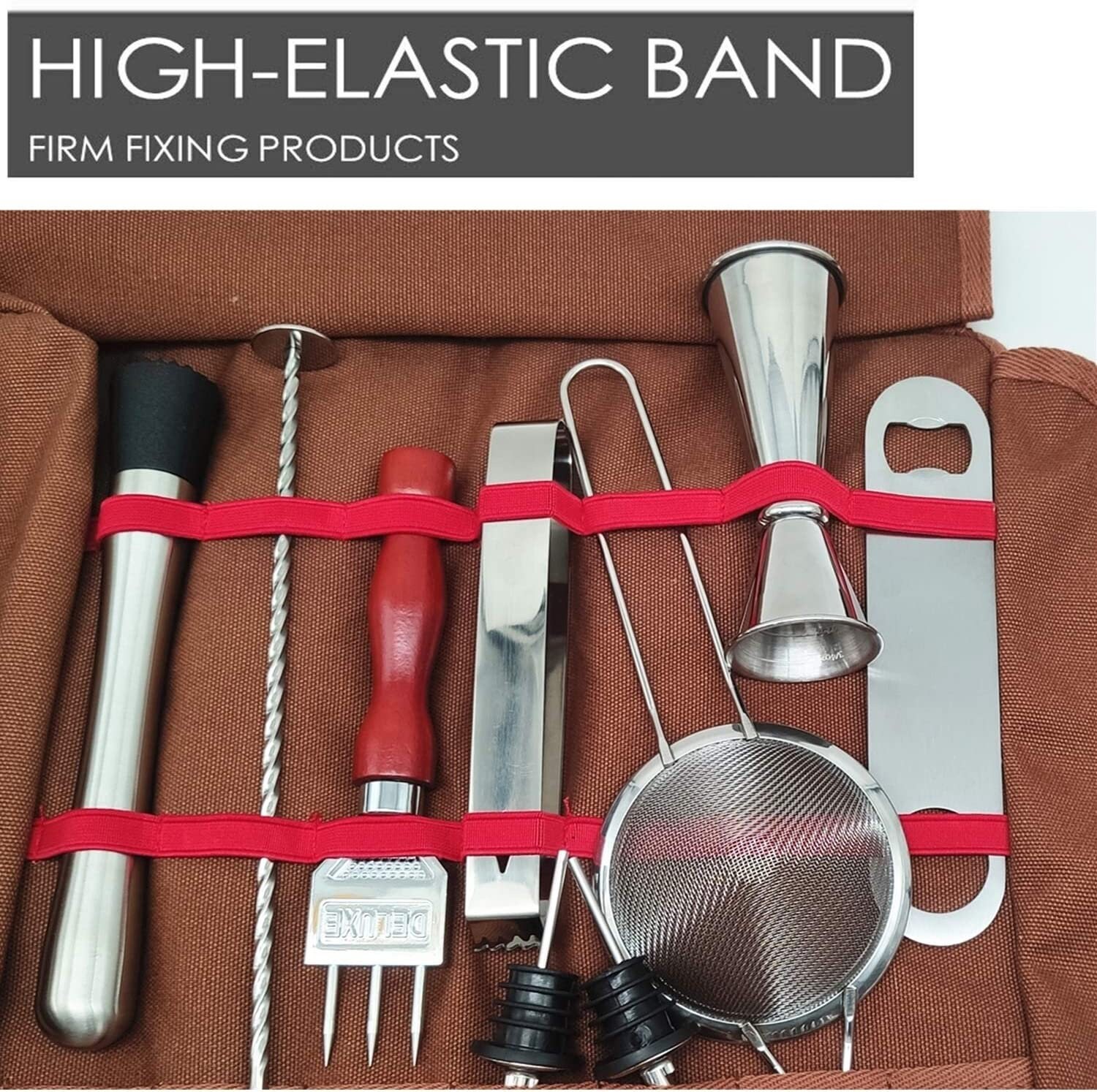 Bartender Kit Bag Set 12 Piece Bar Tool Set Fully Padded Etsy