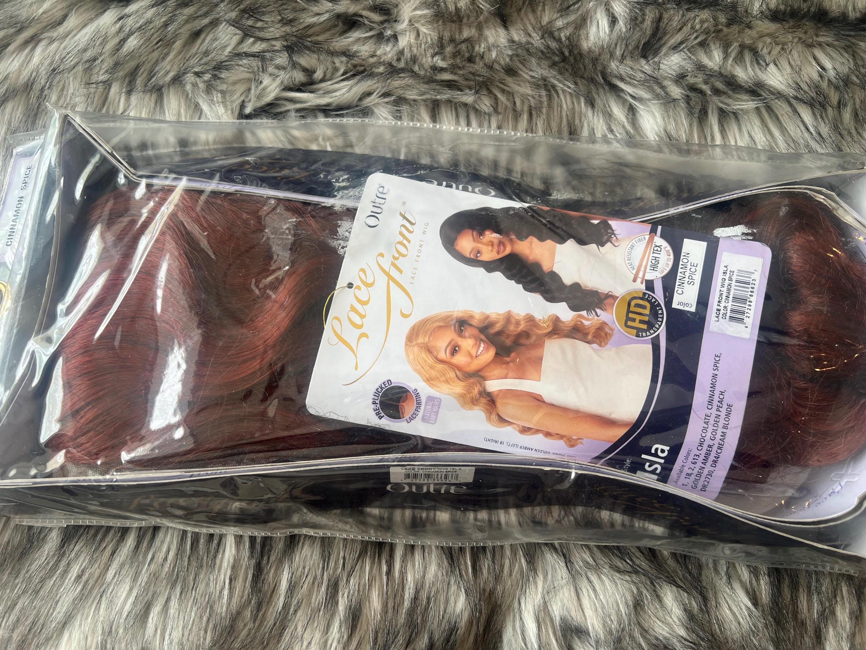 Cinanamon Brown Lace Front Wig 100% remy human hair, cinnamon brown wig 27”, silk top  main image 2