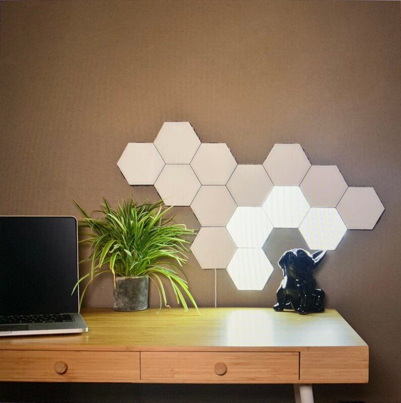 luces hexagonales