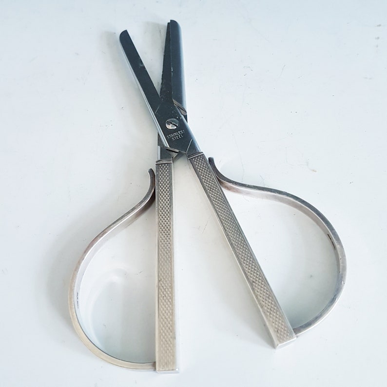 Mid-Century Danish Silver Scissors by Axel Holm
