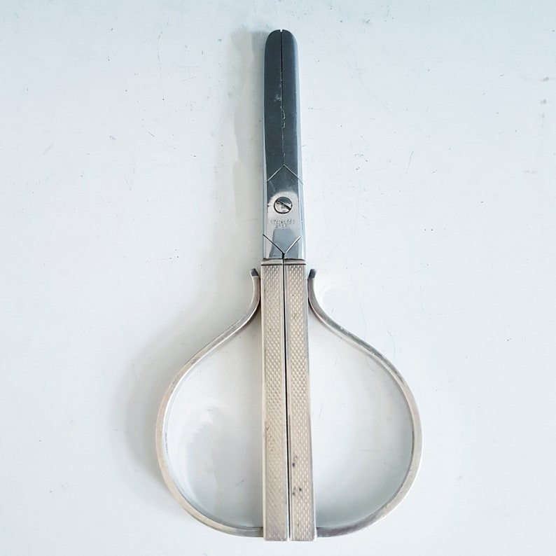 Mid-Century Danish Silver Scissors by Axel Holm