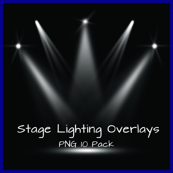 Theater Stage Lighting photoshop Digital PNGS Etsy