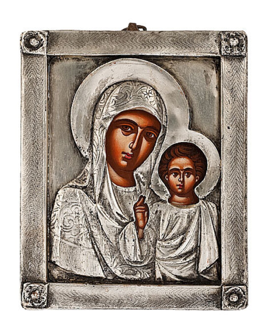 Handmade Icon in Metal, Greek Christian Orthodox Byzantine - Etsy
