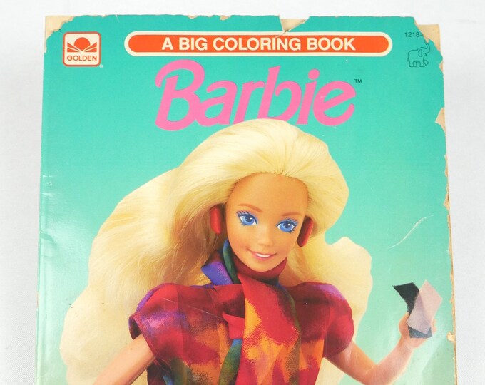 Barbie Coloring Book Etsy