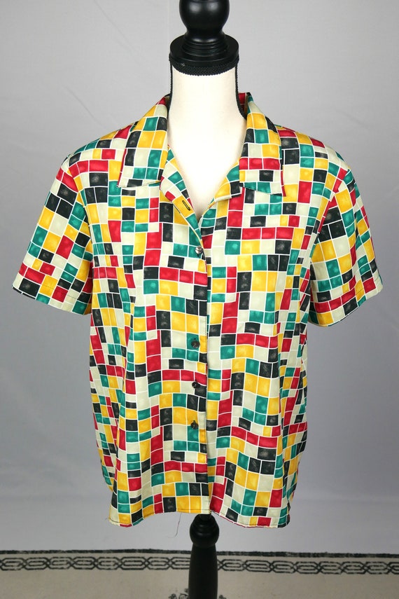 Checkered Blouse - image 2