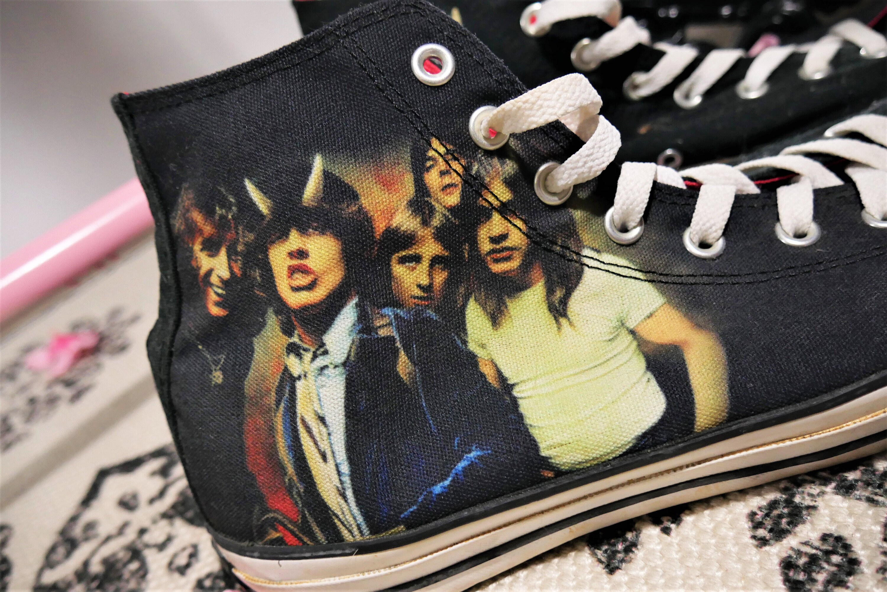 highway to Hell High Converse limited - Etsy