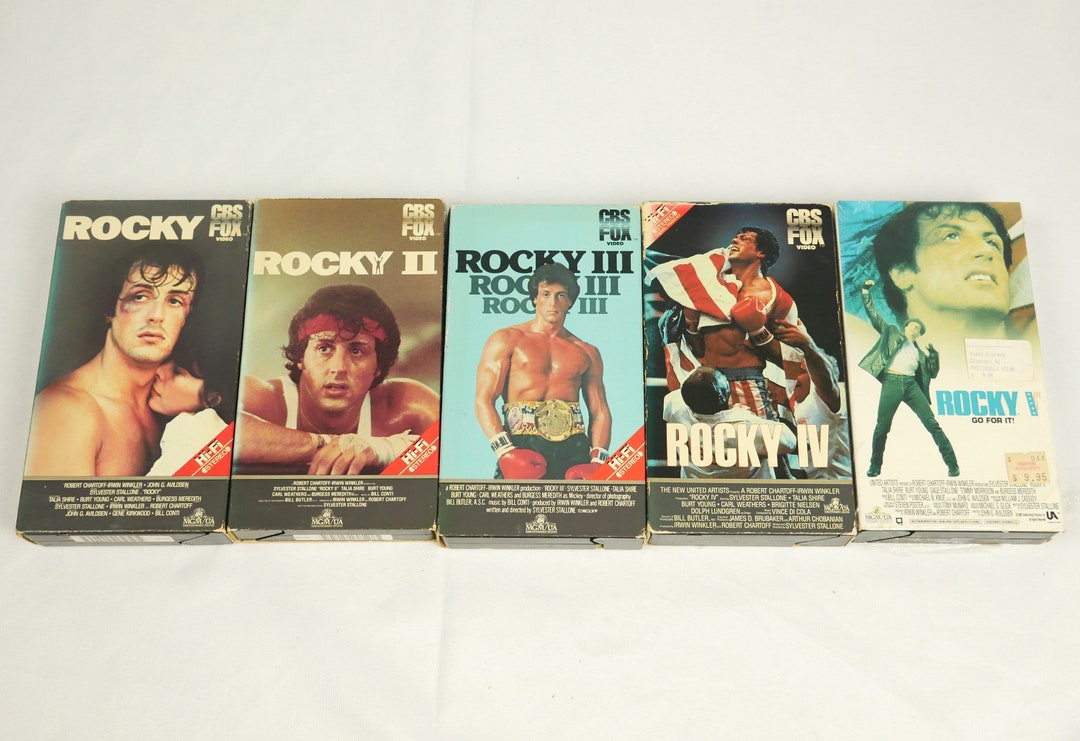 Rocky VHS Set Etsy