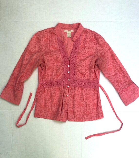 90s / Y2k Pink Boho Blouse