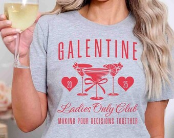 Galentine Social Club Shirt, Galentines Day Gift, Valentines Day Shirt, Valentine Gift for Best Friend, Valentines Day Gifts, Galentine 2025