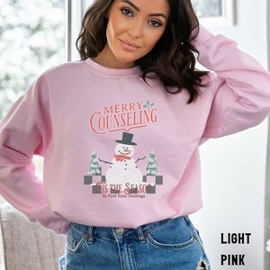 Christmas Sweatshirt Gift for School Counselor Group Christmas Matching Counselor Shirts Team Shirt Counselor Gift for Christmas Teacher Tee