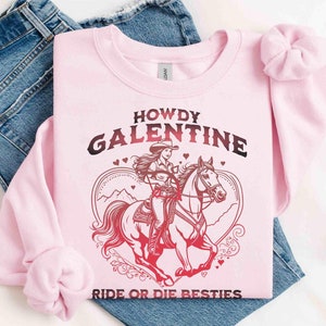 Galentines Day Matching Shirts. Galentines Day Gift, Valentines Sweatshirt, Best Friend Valentine Gift, Valentines Day Gifts, Galentine Gang