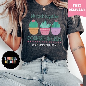 Personalized School Counselor Shirt, We Stick Together Counselor team shirt, Gift For School Counselor, Back To School Shirts, Team shirt