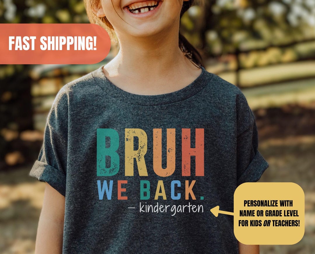 Funny Kindergarten Back to School Shirt, Retro Kinder T-shirt, Teacher ...
