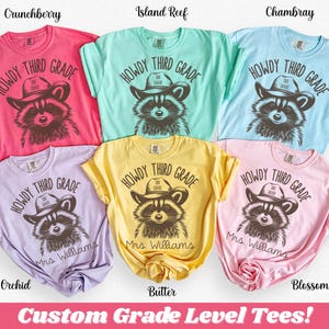 Third Grade Teacher Shirt, Comfort Colors® Teaching Shirt for 3rd Grade Team, Howdy Western Teacher Shirt, Back to School Third Grade Gifts