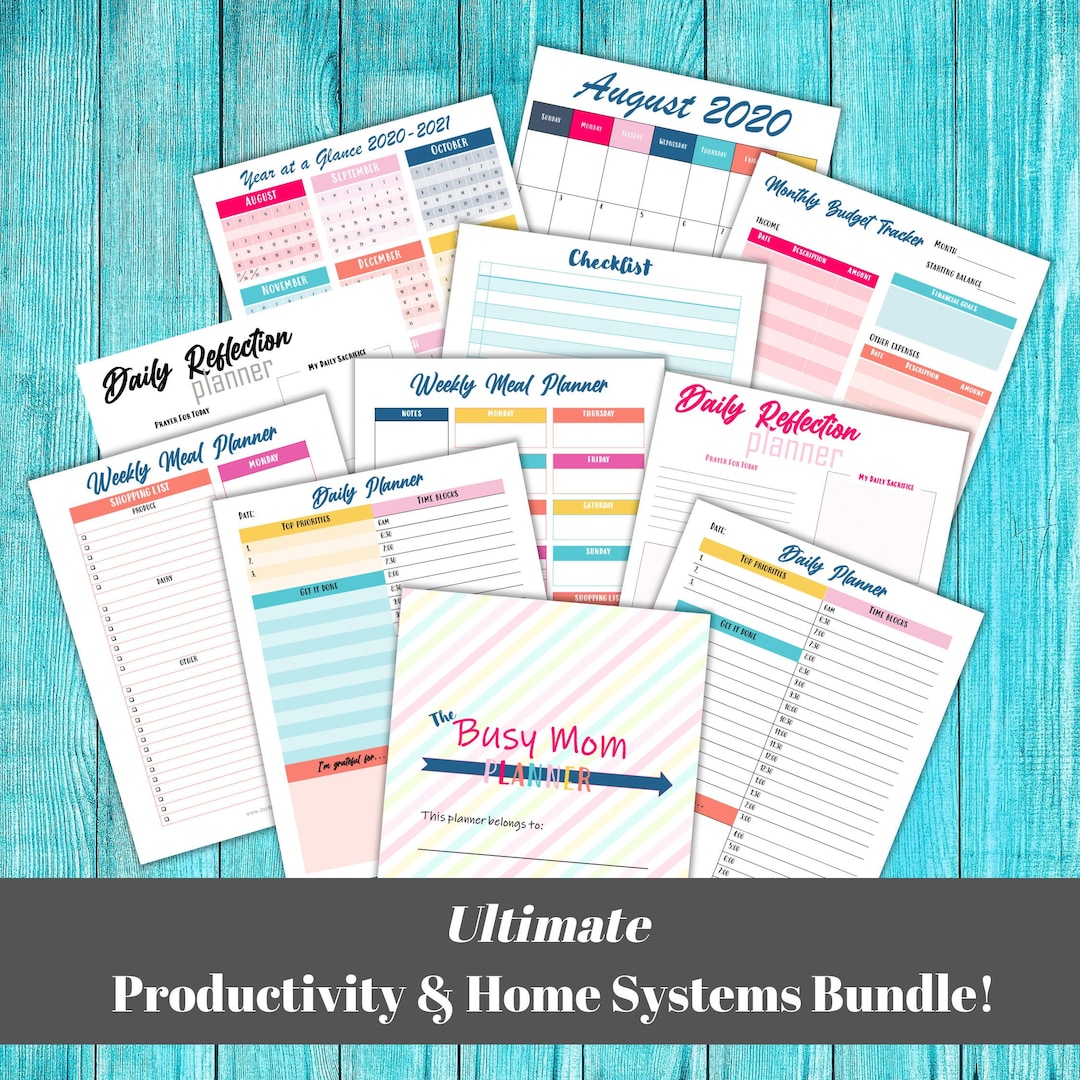 41 Pages Ultimate Busy Mom Home Management Printables, Life Binder ...