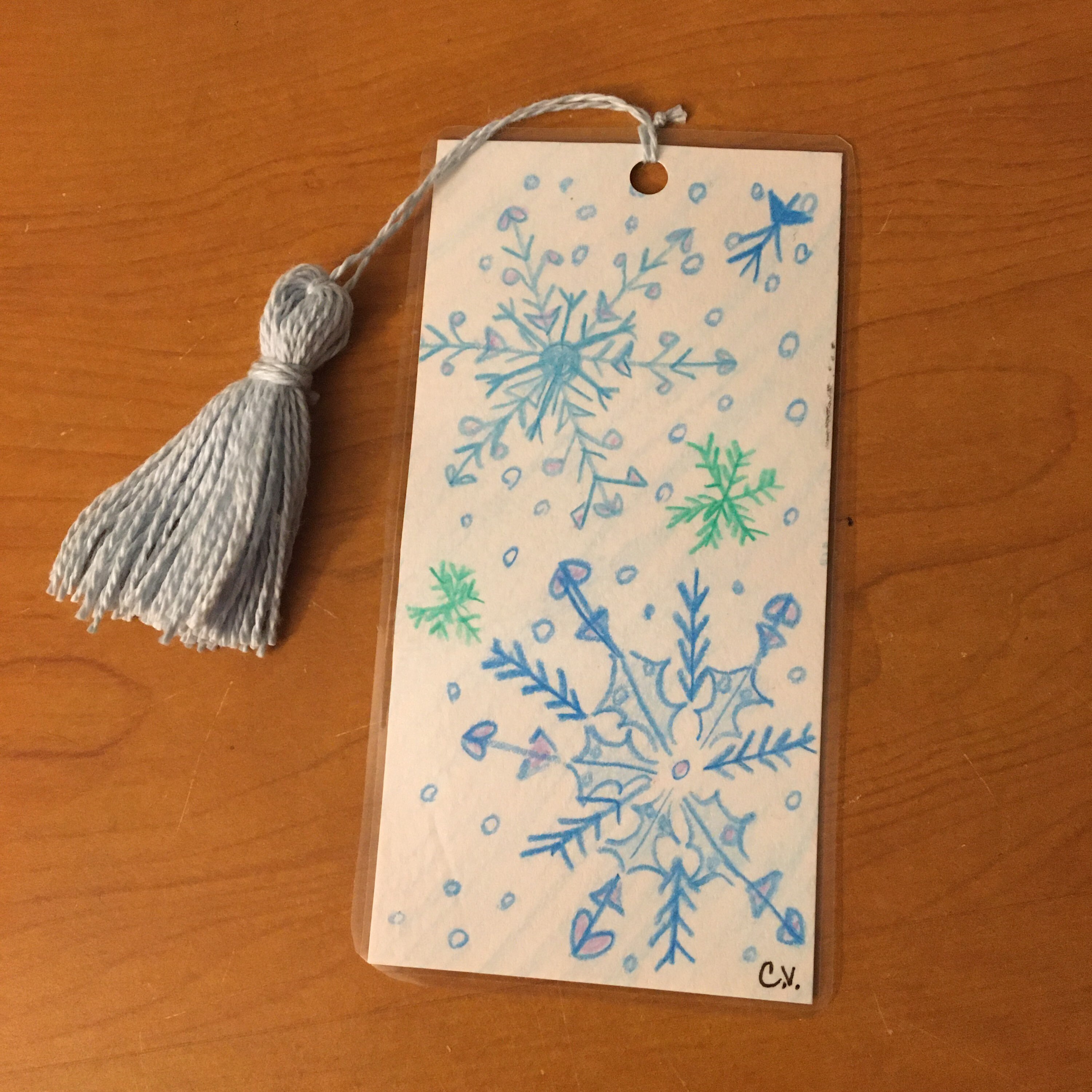 Bookmark Snowflakes Snowflake Bookmark Bookmark With Etsy
