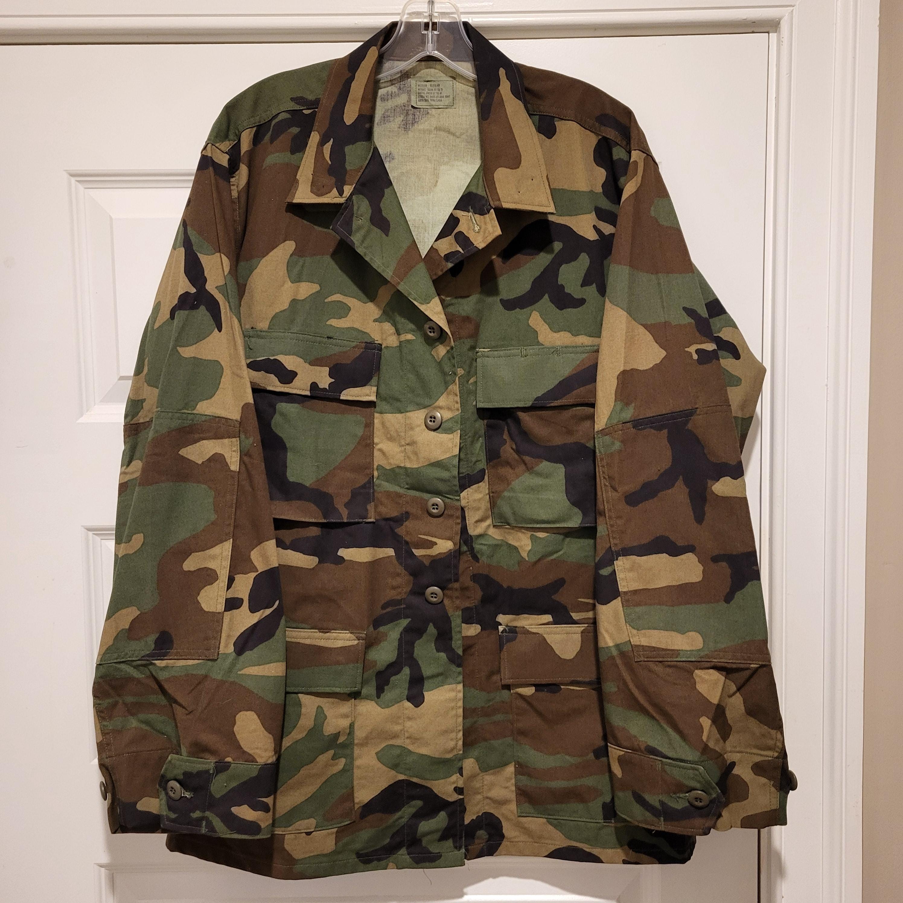 US ARMY BDU JACKET／MEDIUM REGULAR US Army BDU Woodland Camo Jacket Medium Regular - Etsy