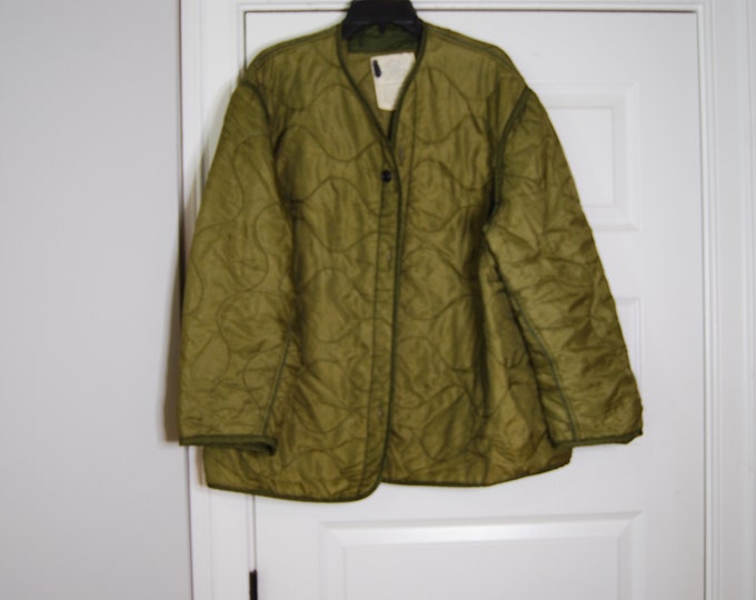 US Army Field Jacket Liner Large Etsy