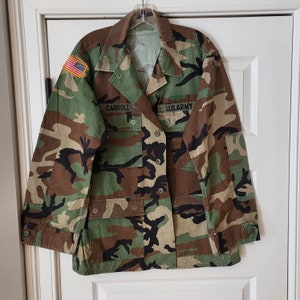 US Army BDU Woodland Camo Jacket Medium Regular