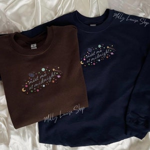 Meet Me at Midnight Embroidered Sweatshirt