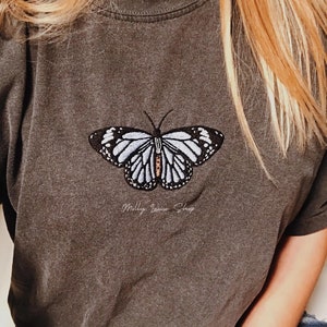 Embroidered Butterfly Tshirt!