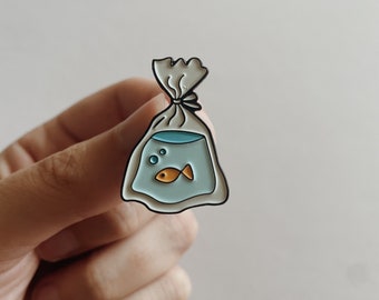 Mini Goldfish Enamel Pin