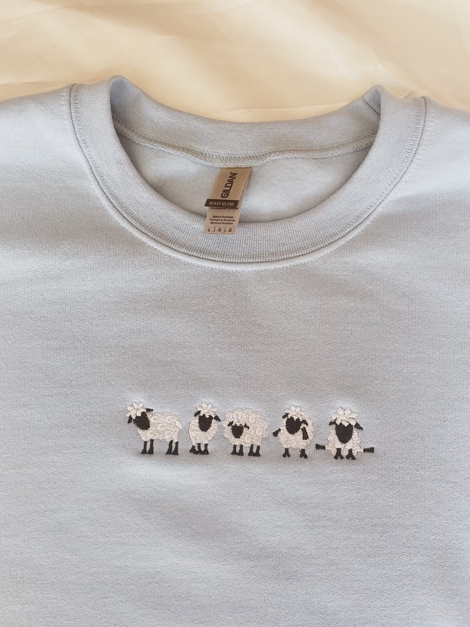 Embroidered Sheep Sweatshirt