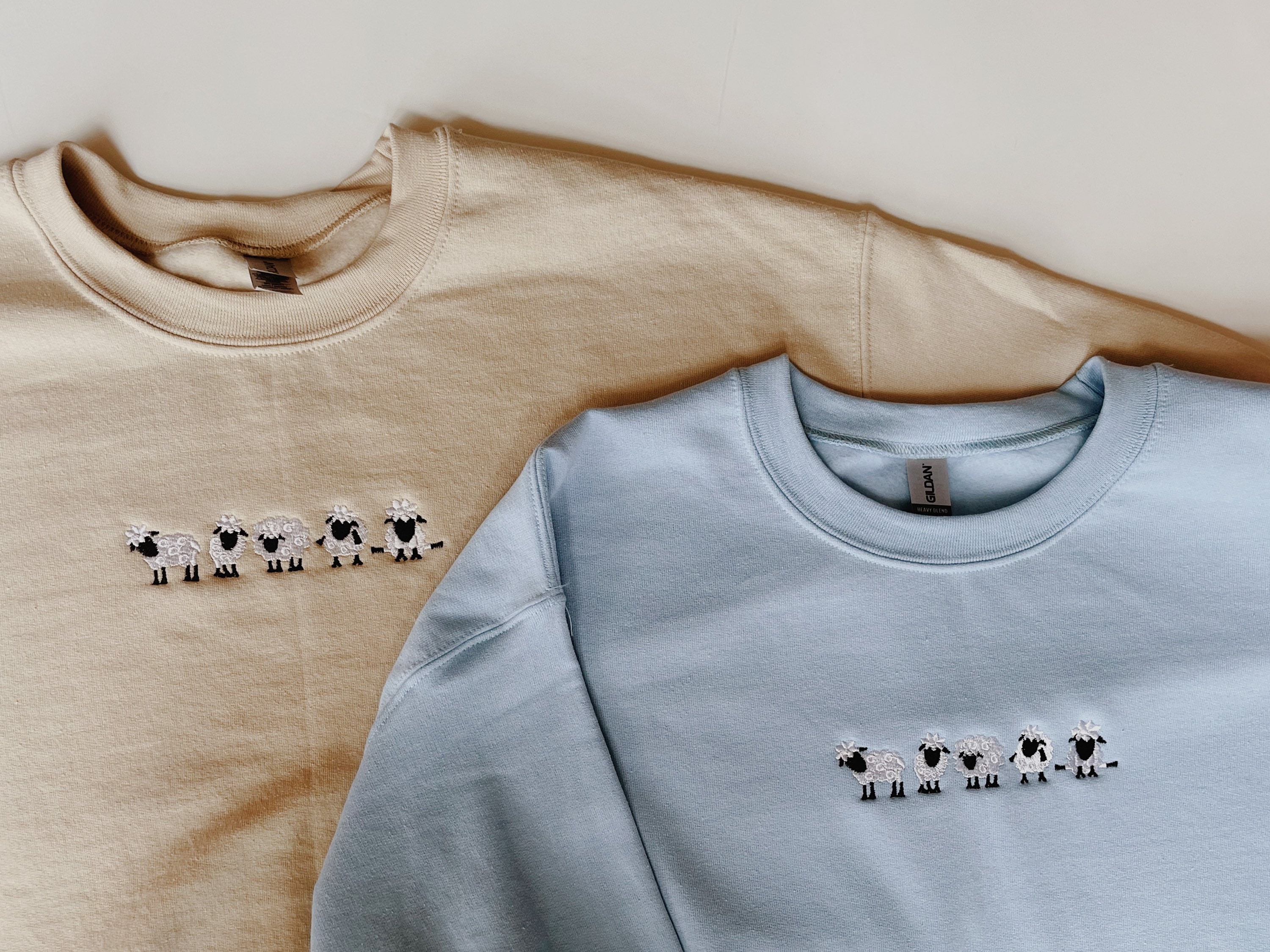 Embroidered Sheep Sweatshirt