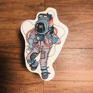 Astronaut Sticker l Spaceman Sticker