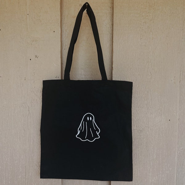 Embroidered Ghost Tote Bag